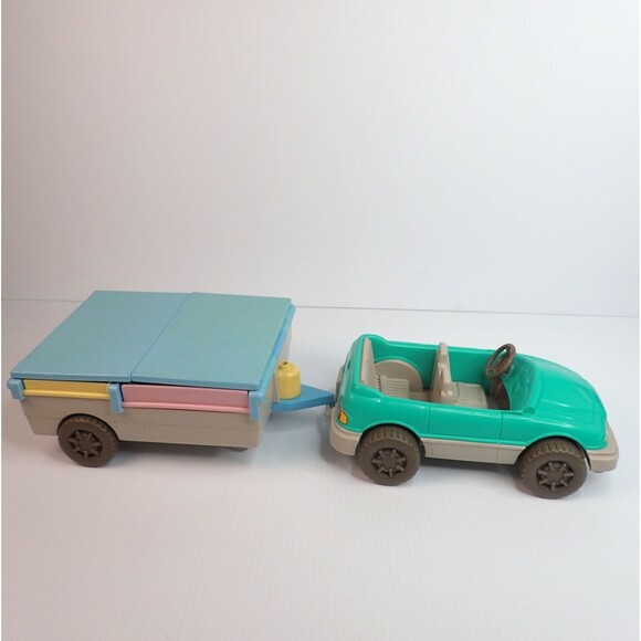 Fisher Price Loving Family Dollhouse Convertible Car & RV Pop Up Camper 1997 - Picture 1 of 16